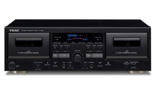 Teac W-1200 Schwarz - Doppel-Kasettendeck | Auspackware, sehr gut