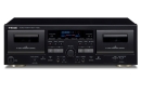 Teac W-1200 Schwarz - Doppel-Kasettendeck | Auspackware, sehr gut