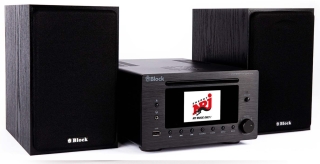 AUDIOBLOCK MHF-900 Schwarz All-in-One Gerät mit Lautsprecher CD DAB+ UKW Bluetooth | Auspackware, wie neu