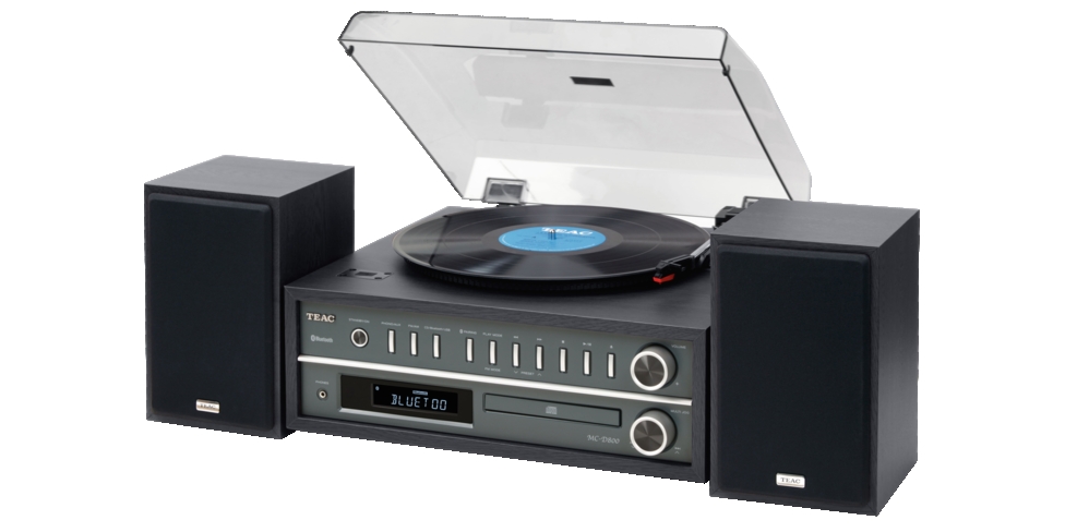 Teac MC-D800-B Schwarz - Plattenspieler-/ CD-System | B-Ware, wie neu,  265,00 €