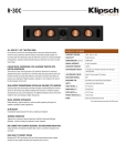Klipsch R-30C Centerlautsprecher | Auspackware, wie neu
