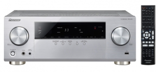 Pioneer VSX-423-K Silber - 5.1 Mehrkanal-Receiver mit 4K Ultra-HD Pass Through, 3D, ARC, MCACC, 4 HDMI-Eingängen, USB und HD-Audio