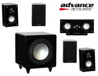 Advance Acoustic HTS 1000 Schwarz - 5.1 Kanal Lautsprecher-System