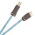 Supra Cables Excalibur  | USB Kabel 2.0 A-B  | 1,0 m | Eis Blau
