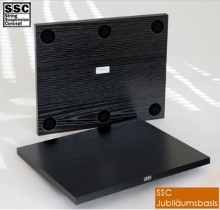 SSC Solidbase 44x36cm Schwarz 70kg Geräte-/Subwoofer Basis UVP 179€