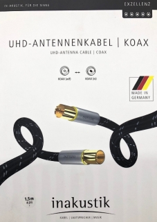 Inakustik Exzellenz Antennenkabel Koax 120 dB | Neu - 1,5 m