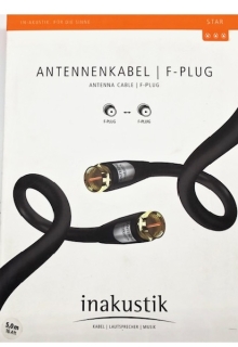 Inakustik Star Antennenkabel F-Stecker | Neu - 5,0 m