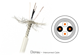 Black Cable Donau - Interconnect Cinchkabel unkonfektioniert | Preis pro Meter