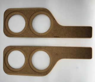 PM Poket Doorboards für VW Golf II und VW Jetta II, für 2x16 cm Lautsprecher