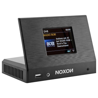 NOXON A110+ Internetradio, Digital Radio, DAB+, DAB, Internet Radio, Schwarz