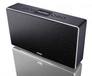 Canton musicbox S, Schwarz Lack Seidenmatt - portabler Bluetooth Lautsprecher I Auspackware, sehr gut