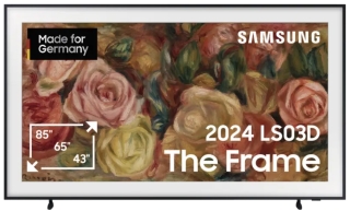 SAMSUNG GQ55LS03DAUXZG ++ GRATIS WANDHALTER ++ 138 cm, 55 Zoll The Frame 4K Ultra HD QLED TV mit One Connect Box