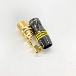 QED FTYPE/10 - High End F-Stecker Gelb, 2er Set | Neu