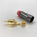 QED Performance Audio I - High-End Cinch-Stecker RCA Rot, 10er Set | Neu
