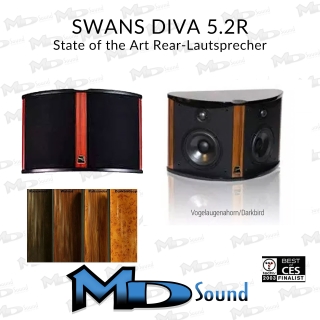 SWAN Diva 5.2 Di-Pol, Rearlautsprecher - HighEnd-Lautsprecher der Extraklasse- Paarpreis