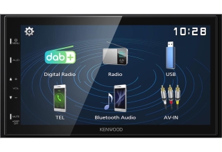 Kenwood DMX129DAB 2-DIN Autoradio mit Android USB-Mirroring / Bluetooth / Rear-USB  / DAB+