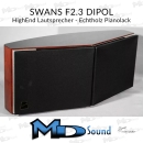 Swan F2.3 Rear Dipol HighEnd Lautsprecher - Echtholz Pianolack - Paarpreis