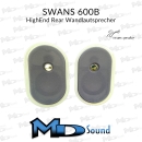 Swan S600B Compact Rear HighEnd Wand Lautsprecher Pianolack weiß - Paarpreis NEU