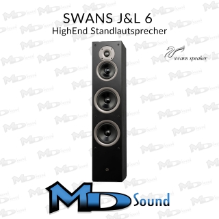 Swan J&L 6 HighEnd Standlautsprecher Schwarz - Stückpreis