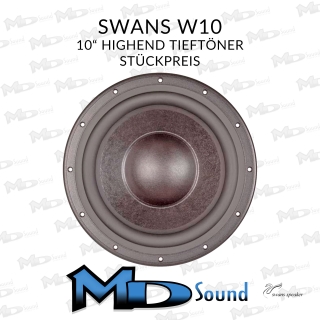 Swan W10 10" HighEnd Tieftöner - Stückpreis