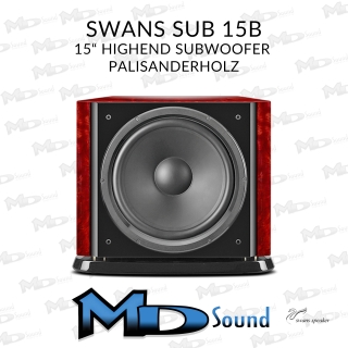 Swan Sub 15B - HighEnd 15" Subwoofer in edlem Palisanderholz | Neu