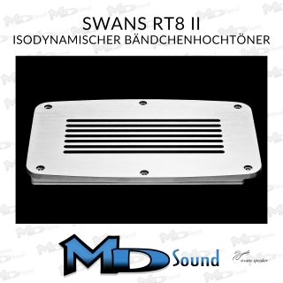 Swan RT8 II - isodynamischer Bändchenhochtöner in silber - Stückpreis | Neu