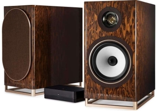 Triangle Capella - Aktiv HighEnd Regallautsprcher Brown Nebula Paar | Neu