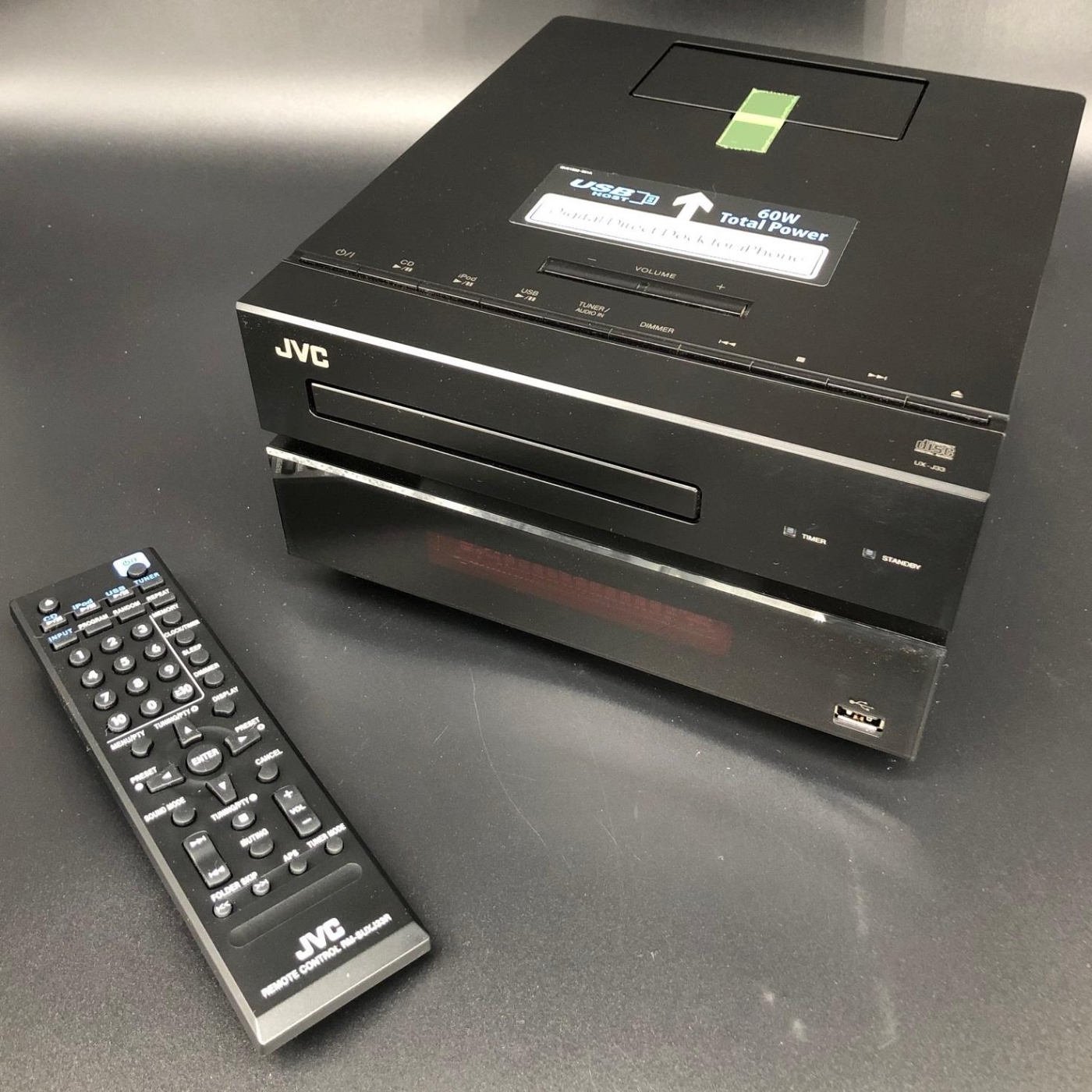 JVC CA-UXJ33 Schwarz - Kompakter Stereo-Receiver CD 2x30 Watt | Ausst ...