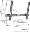 Vogels THIN 315 - TV-Wandhalterung, neigbar | Neu