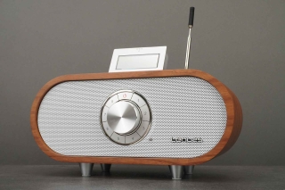 Lenuss Dolomit BT DAB L250 Walnuss - DAB+ und UKW Radio mit Bluetooth | Auspackware, wie neu