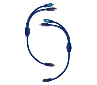 Inakustik Premium C-NF40 - Y-Adapter 2x männlich auf 1x weiblich | 2er Set | 0,3 m