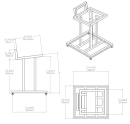 JBL -JS-80 schwarz Stand für JBL L82 Classic, Paar