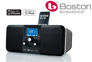 Boston Acoustics Duo-i plus Schwarz - Stereo UKW/MW Radio, UVP war 279 € | Aussteller, gut  ohne IPOD Zubehör