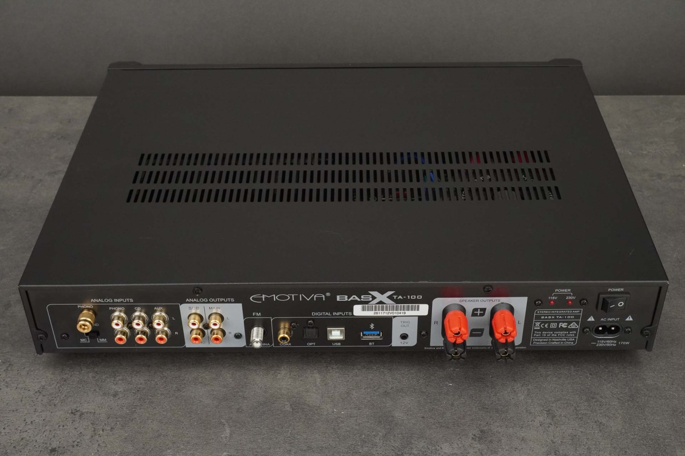 EMOTIVA BasX TA-100 Vollverstärker mit DAC Tuner | Aussteller, siehe ...