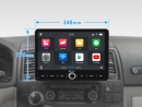 Dynavin D9-V10W Premium Android Autoradio für VW T5 mit 4 x 100W Class-D Verstärker, 10,1 Zoll Display (hochauflösend), Inkl. Head-up-Display, Apple CarPlay und Android Auto #1