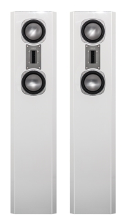 Quadral Gamma Pure Weiß HG - Aktiv-Standlautsprecher, Paar | Neu UVP 10.000 €