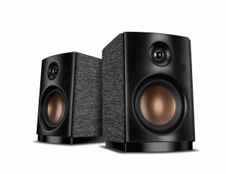 Swan OS-10 ++ BLACK-DEAL-DAYS ++ kleiner aktiver HighEnd Regallautsprecher, BT, AUX, Dig-In, Paar | Neu