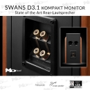 SWAN D3.1 Kompakt Monitor - Palisander - HighEnd-Lautsprecher der Extraklasse - Paarpreis, Auspackware,wie neu