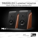SWAN D3.1 Kompakt Monitor - Palisander - HighEnd-Lautsprecher der Extraklasse - Paarpreis, Auspackware,wie neu