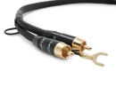 Melodika Purple Rain MDPHD15 " Black Edition " 1,5 m, Phono-Kabel doppelt geschirmt mit Erdung | Neu