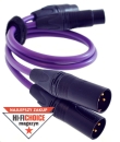 Melodika Purple Rain MD2X15 XLR-Kabel mit Neutrik Stecker 1,50 m Paar | Neu