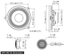 ALPINE DP2-45C-B 12 cm (4,5-Zoll)...