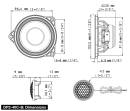ALPINE DP2-40C-B 10 cm (4-Zoll)...