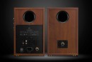 Swan D200 - aktiver Regallautsprecher mit BT, Aux + Digitaleingänge, Holz, Paarpreis | Auspackware, wie neu