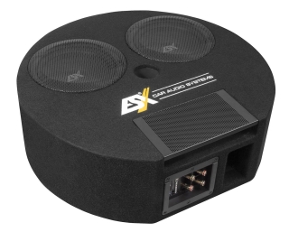 ESX DBX 800 Q Dual Bassreflex System 2 x 20 cm (8") Dual-Bassreflex-System für die Reserveradmulde, 400 WRMS @ 4 oder 1 Ohm I Neu