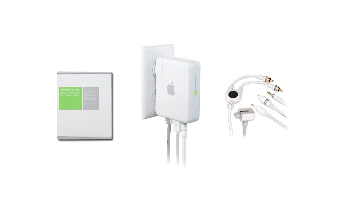 Apple AirPort Express Stero Connection Kit with Monster Cables, 99,00