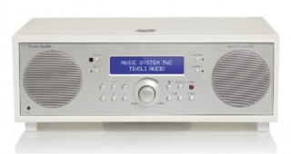 Tivoli Audio Music System Two+ Weiß/Silber - System DAB/DAB+/FM/BT | Auspackware, sehr gut