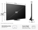 HISENSE 85U8Q 215 cm, 85 Zoll 4K Ultra HD Mini LED ULED TV