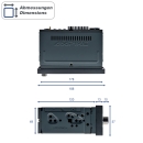 Ampire CPR60 Smartphone 1DIN Radio, +++ Jetzt Lieferbar +++ 6.38 (162mm), Dual-DAB+, AHD Kameraeingänge | Neu