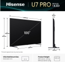 HISENSE 100U7Q PRO 253 cm, 100 Zoll 4K Ultra HD ULED Smart TV